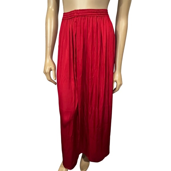J.Crew Dresses & Skirts - J.Crew Womens Dark Ruby Red Pleated Maxi Skirt BD520 Size 12 NWT